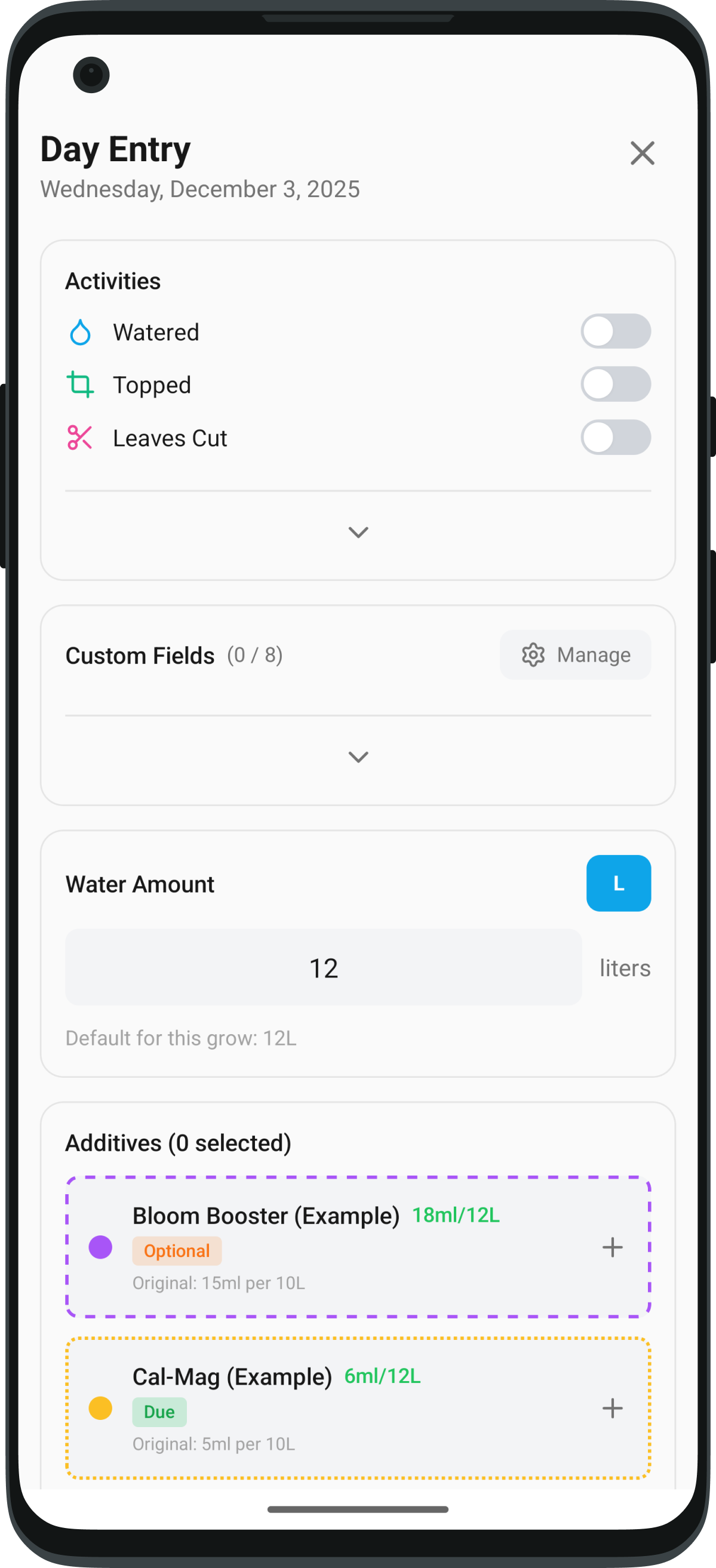 GrowBro Day Edit - Start tracking your daily activities
